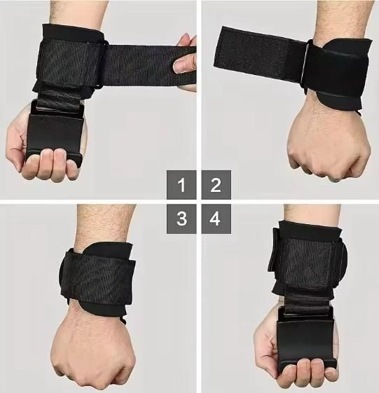 Weight Lifting Rod Hooks Wrist