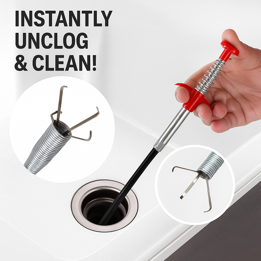 Probsoo™ Smart Sink Snake – Fix Choked Drains Without a Plumber!
