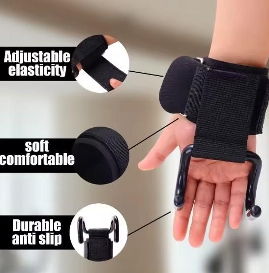 Weight Lifting Rod Hooks Wrist